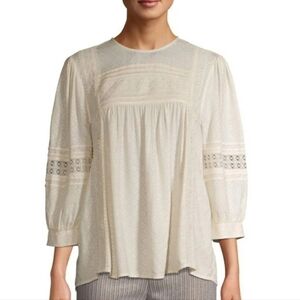 EUC TIME & TRUE Cream Blouse